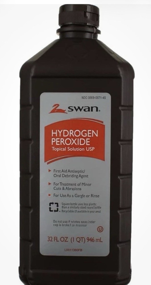Swan Hydrogen Peroxide Topical Solution USP - Skin Antiseptic 32 FL OZ