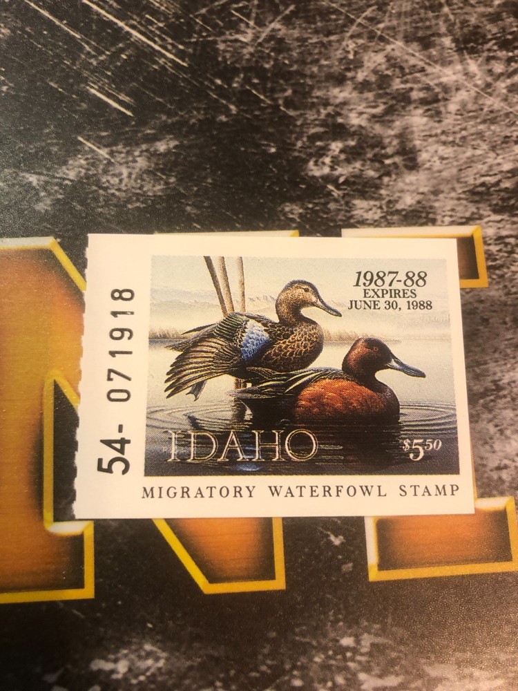 1987 Idaho State Duck Stamp,