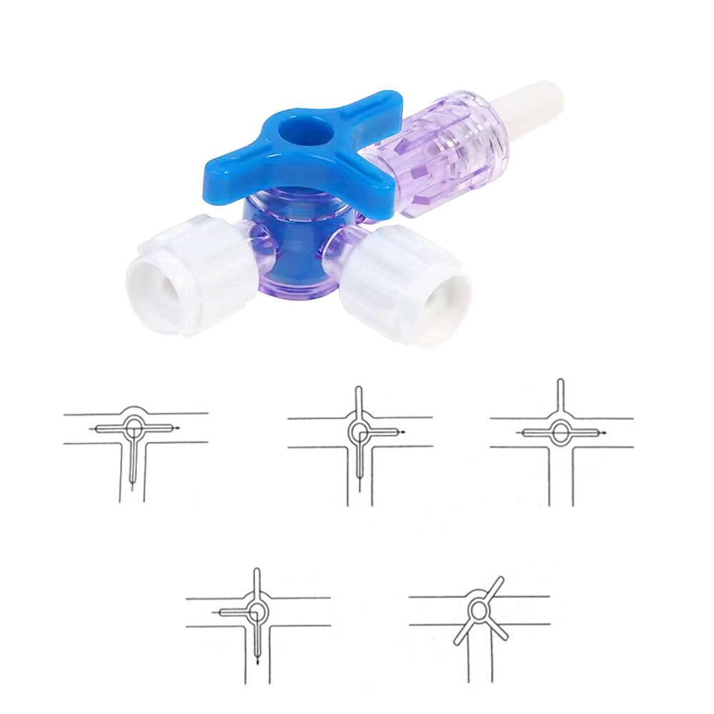 10 PCS Three Way Luer Lock Connection Durable Plastic Accessories for Home Use