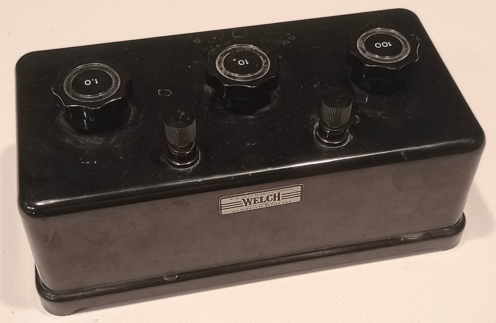 SARGENT WELCH BAKELITE RESISTANCE DECADE BOX