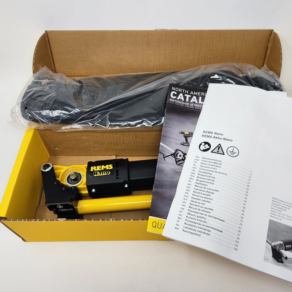 REMS - Nano Basic Pipe Cutter (844010) MSRP  $850 w/ Cutting Disc