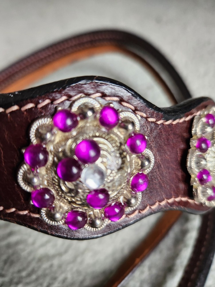 Purple Bling Headstall