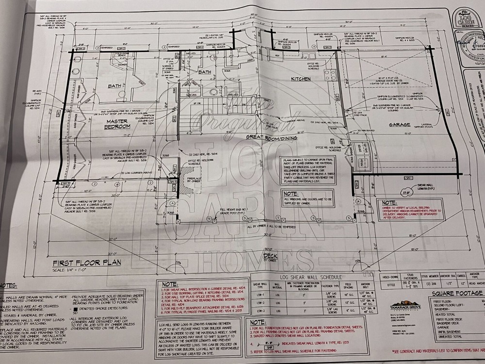 3000 sf Custom Log Home Kit with Fully Engineered Plans--Build It Anywhere!
