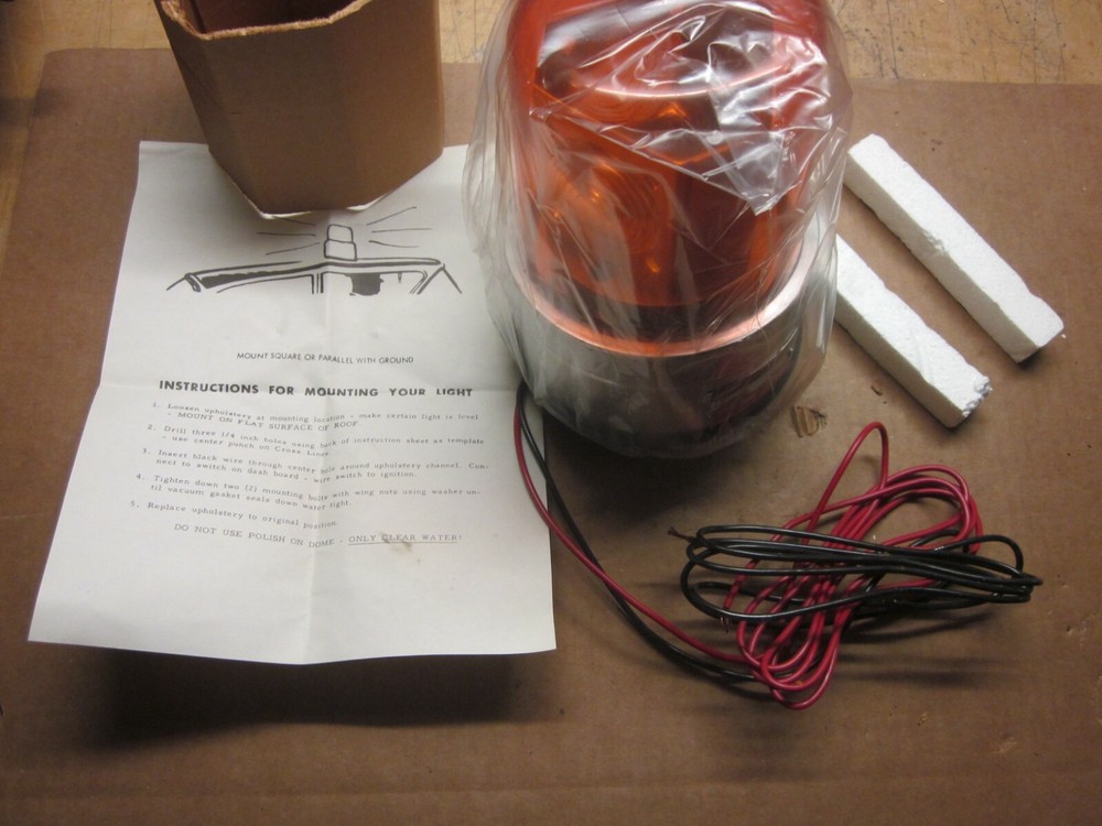 Amber Revolving Light 24 volt Trucks