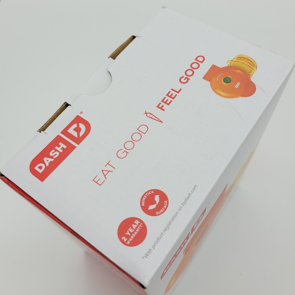 Dash Pumpkin Shaped Mini Nonstick Waffle Maker Orange Halloween Fall Breakfast