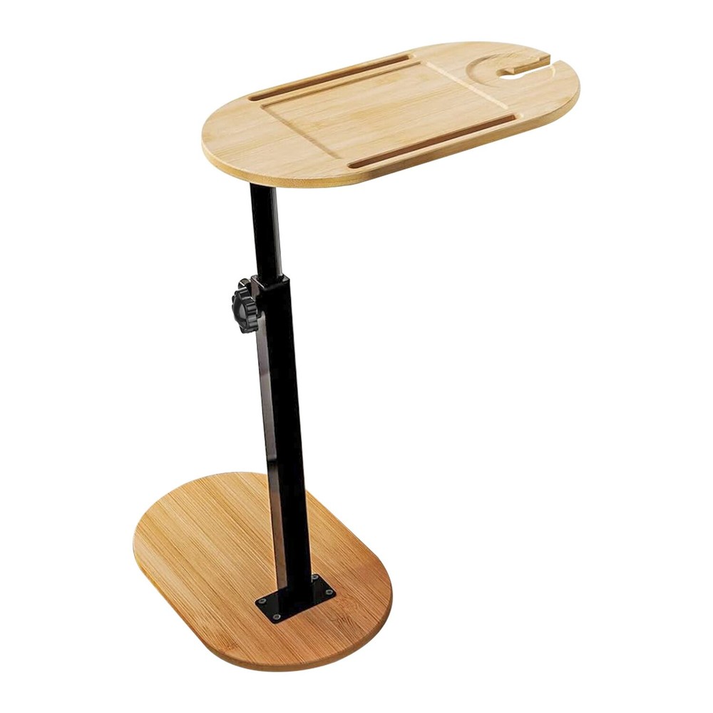 C-Shaped Bathtub Tray Table Heavy Duty Table Adjustable Height Bed Sofa Table