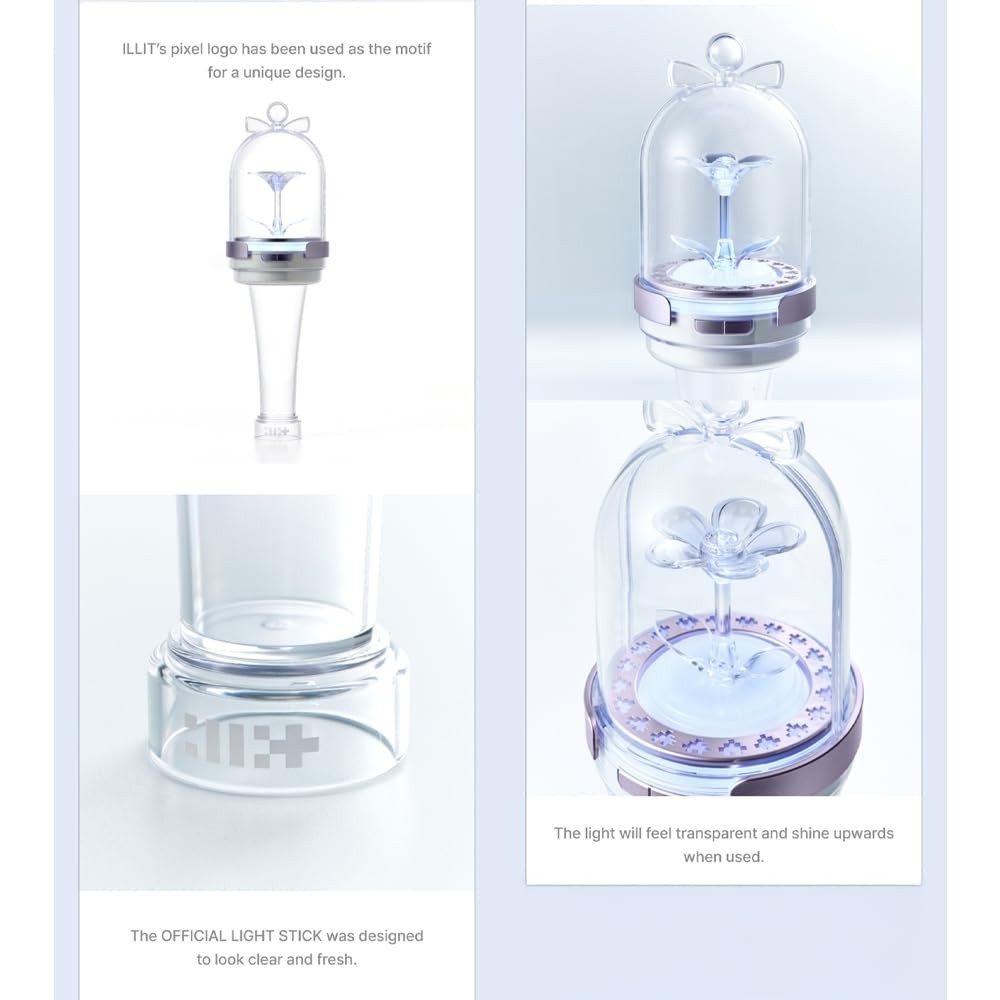 ILLIT Official Lightstick + 3 Extra photocards Set
