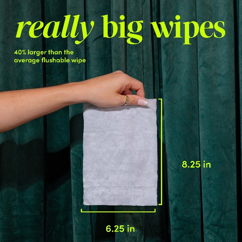 Flushable Butt Wipes Lavender Scented 3 Pack 150 Total Wipes