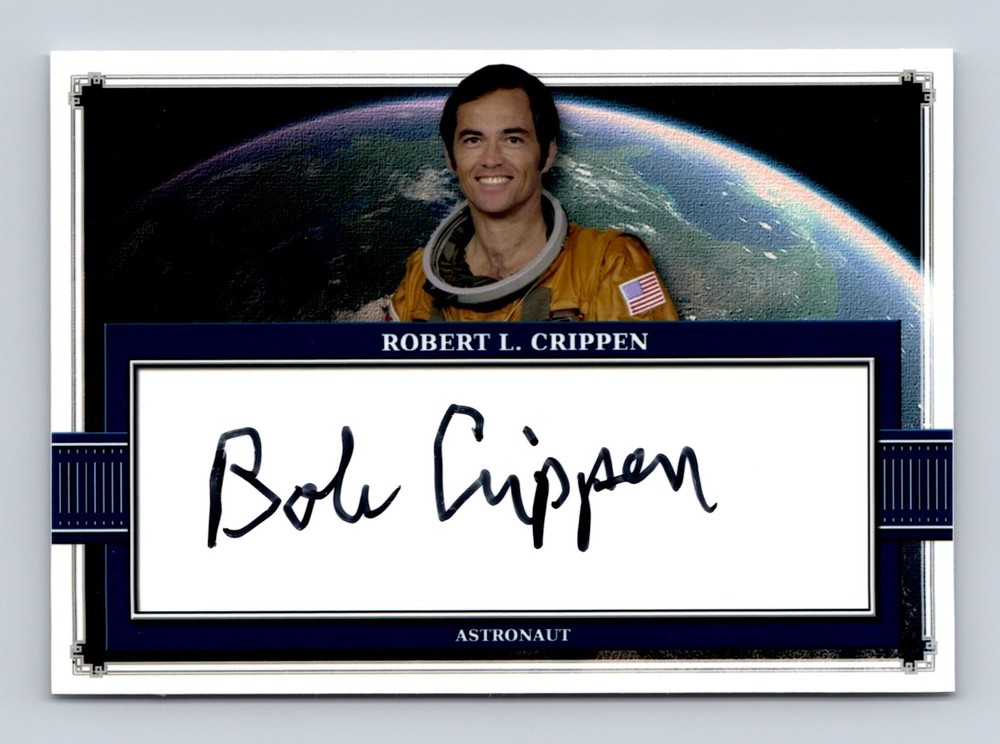 Bob Crippen Authentic Autographed Signed NASA Astronaut Custom Cut Card
