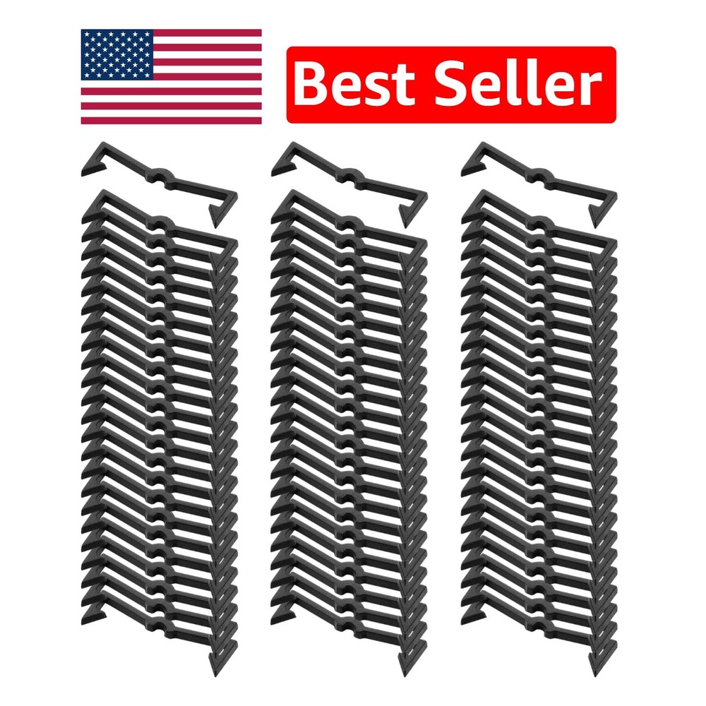 Modern Black Plastic Pegboard Hook Locks - Organize Tools & Crafts Effortlessly