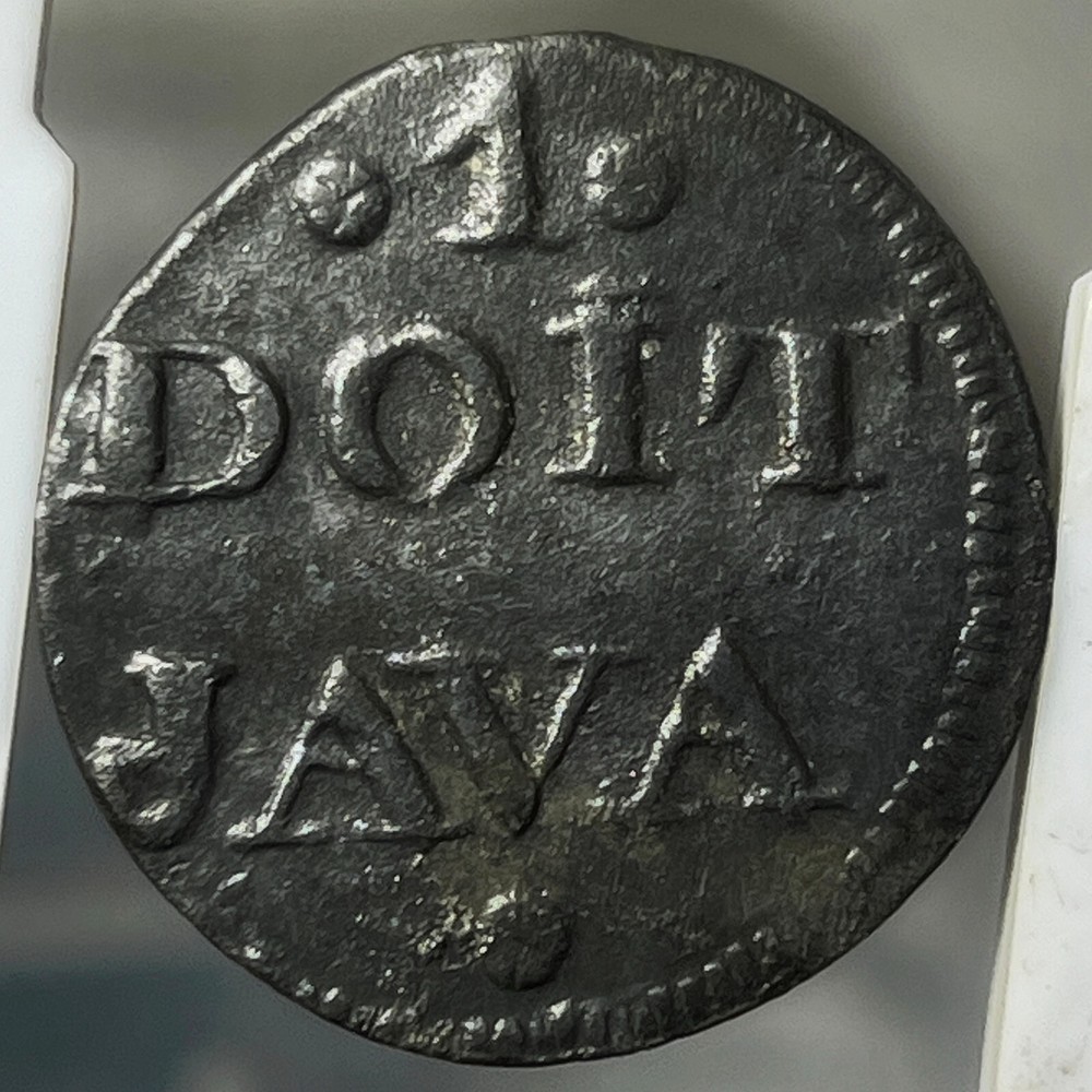 BRITISH EAST INDIES 1814 TIN JAVA DOIT DUIT #11 KM244