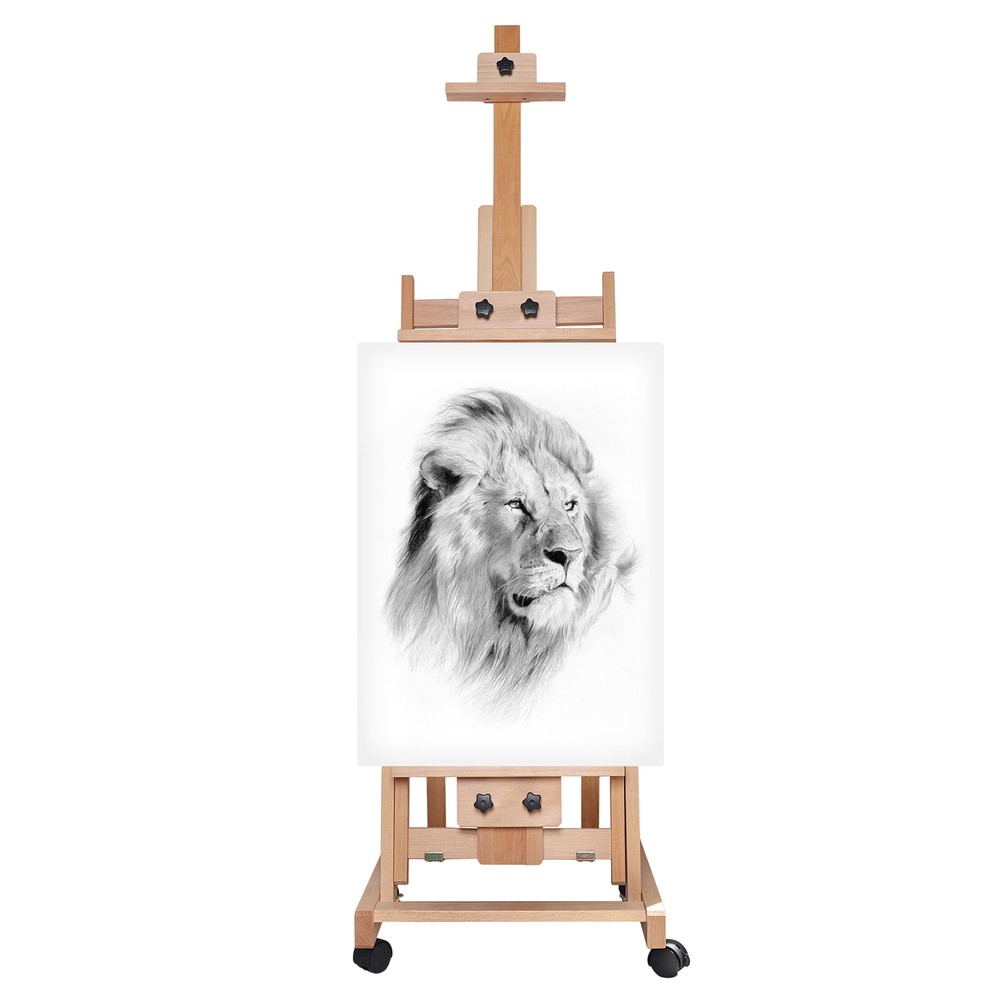 Multi-Function Art Supply Master Studio Artist Wooden Easel, H-Frame Easel USA