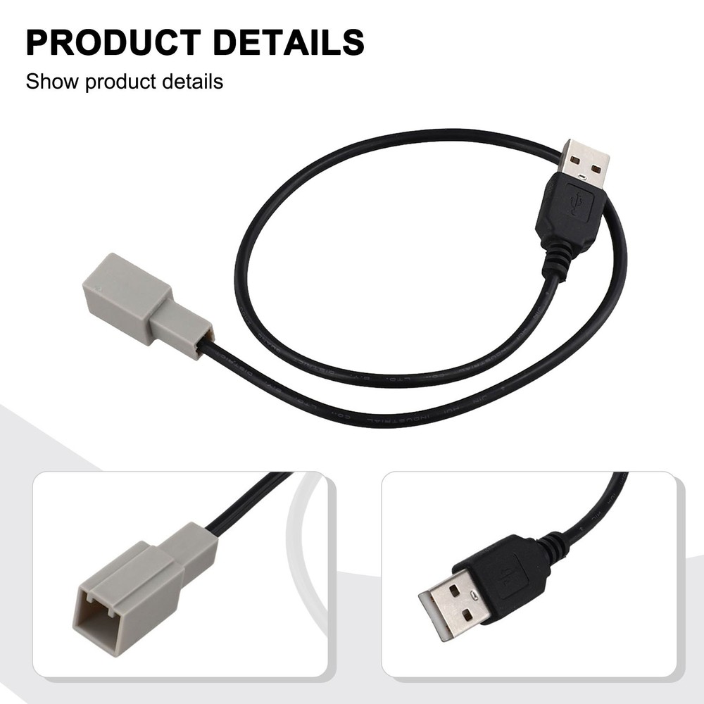 ABS Material USB Adapter Cable for For Mazda For Toyota Navigation