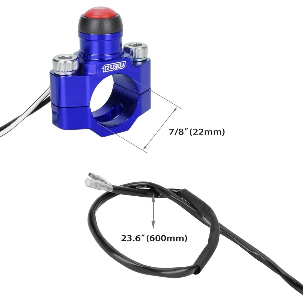 CNC Universal Motorcycle Engine Stop Start Kill Switch Button for KLX250