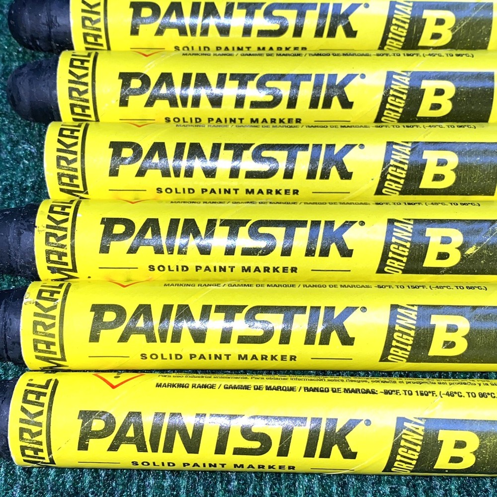 11x ~ Markal PAINTSTIK Solid Paint Marker 80223 ~ Original B, Large Tip ~ Black