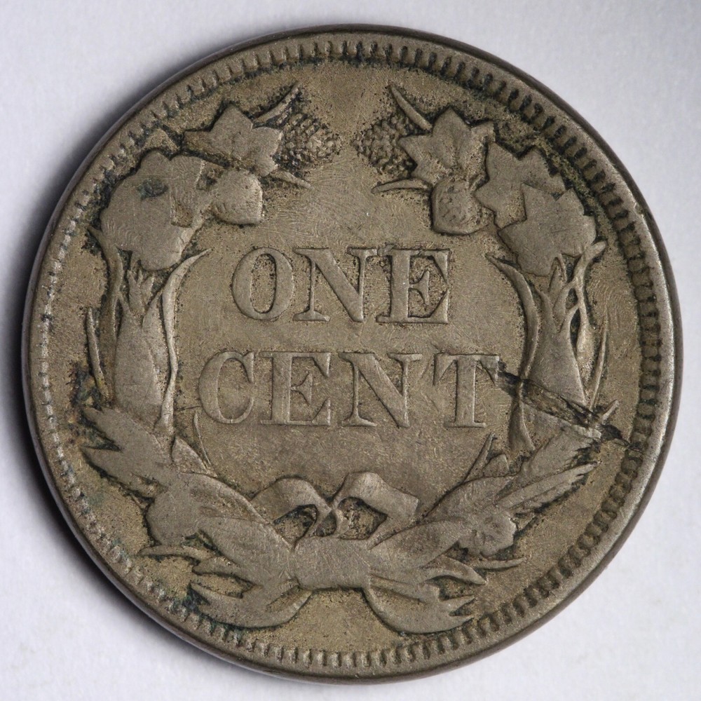 1857 Mint ERROR Flying Eagle Cent Penny CHOICE VF+ E154 WEC