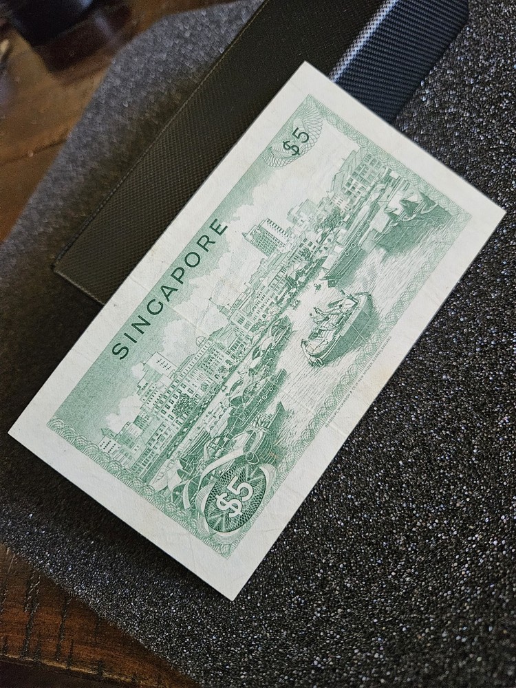 1973 $5 Singapore Orchid Series Note