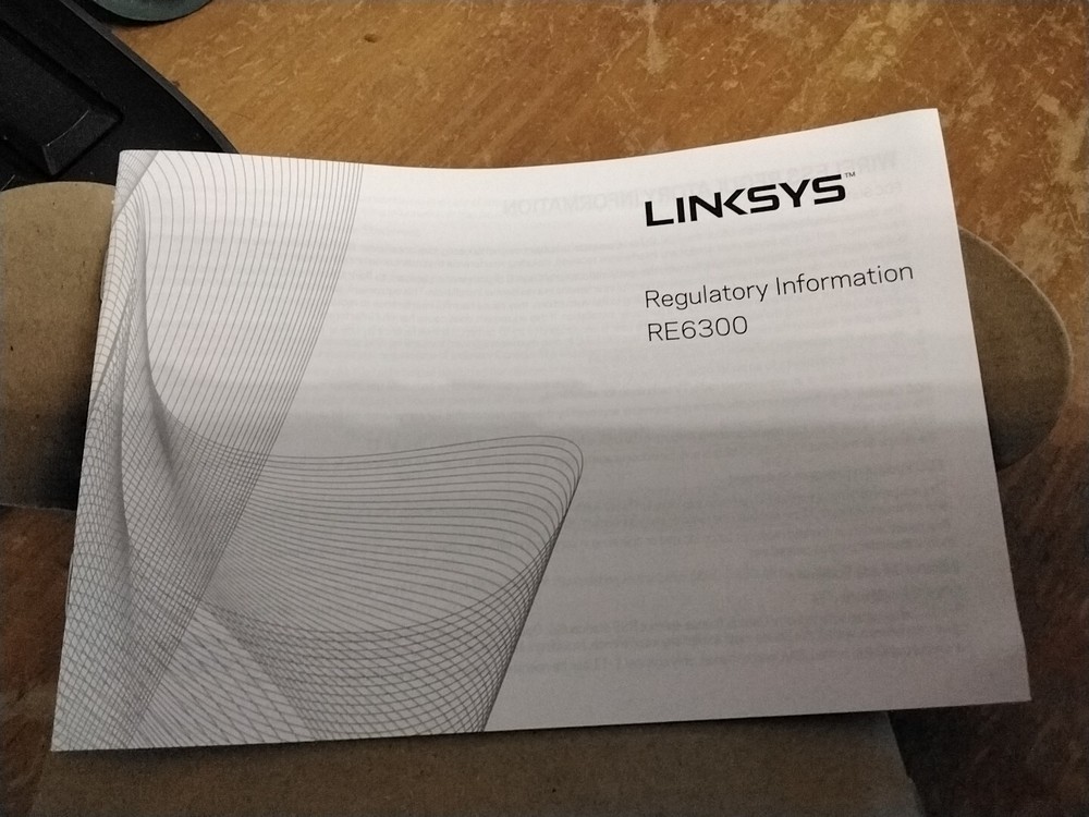 Linksys RE6300 wifi booster