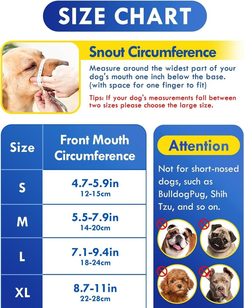 Air Mesh Dog Muzzle (Black,M)