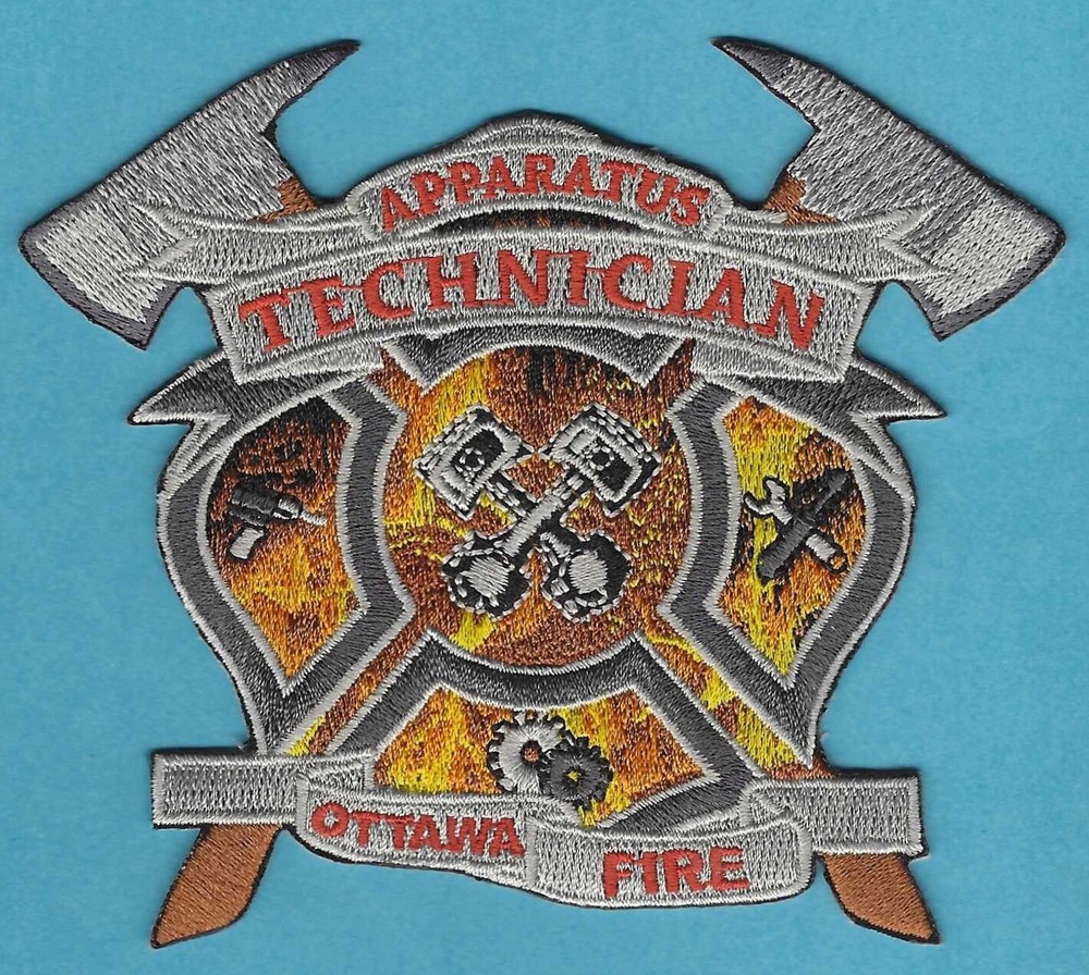OTTAWA CANADA FIRE DEPARTMENT APPARATUS TECHNICIAN PATCH