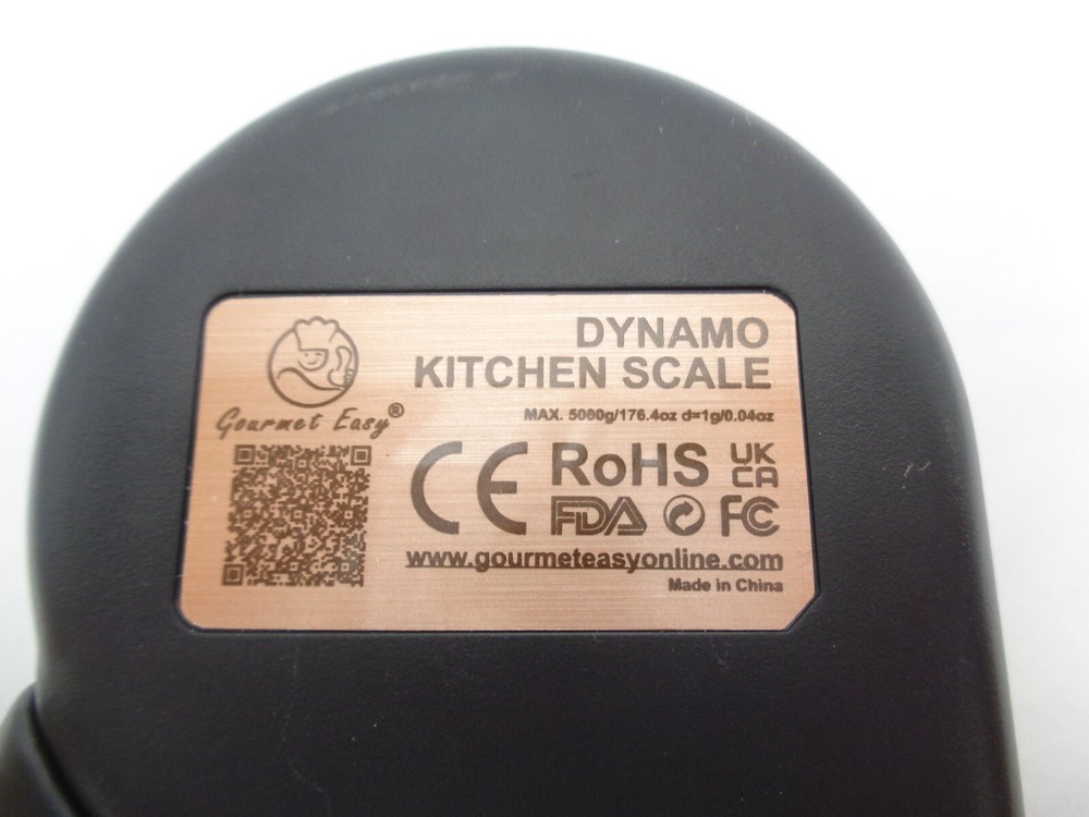 DYNAMO Kitchen Scale Max. 5000g/176.4oz D=1 g/0.04oz