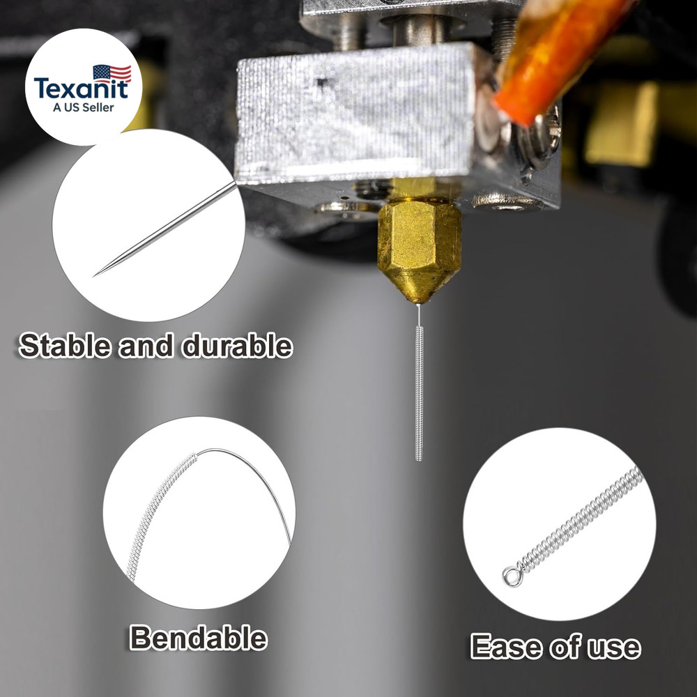 3D Printer Tools Kit, 32 Pcs 3D Printer Nozzle Cleaning Tool Kit with 30Pcs Clea