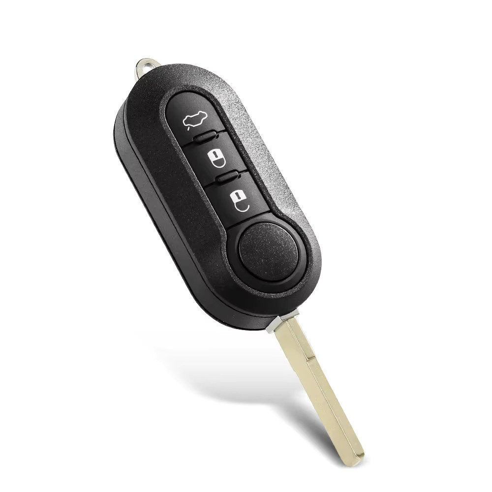 Fiat 500 shell remote control key cover with logo *°°