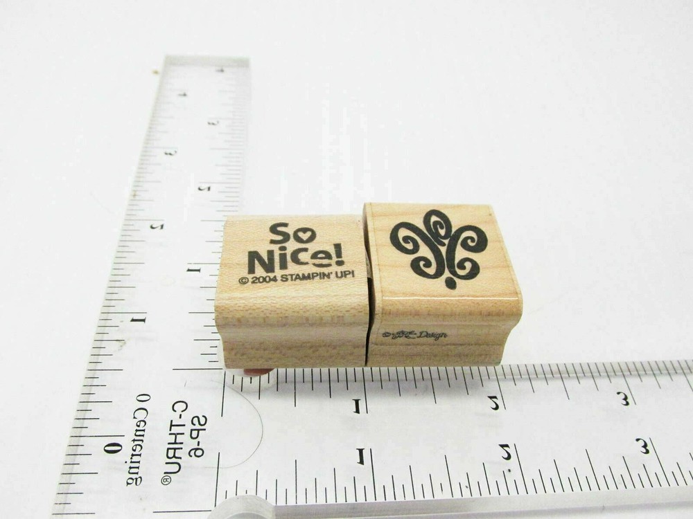 So Nice It Makes Me Swirly Rubber Stamp - Stamp Set B443