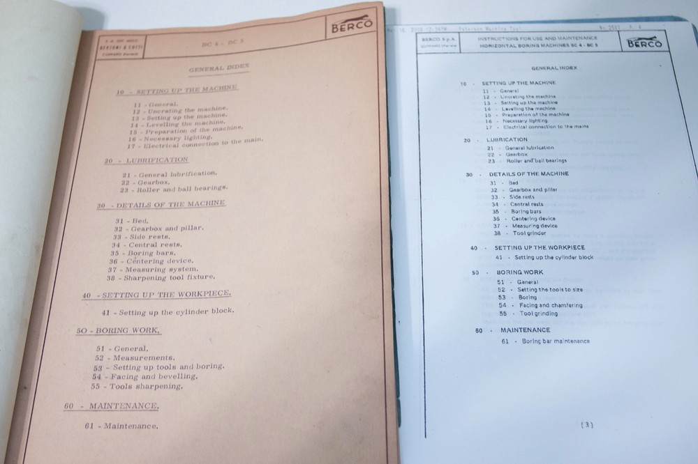 Berco Peterson BC4 BC5 Operation Manuals 2X