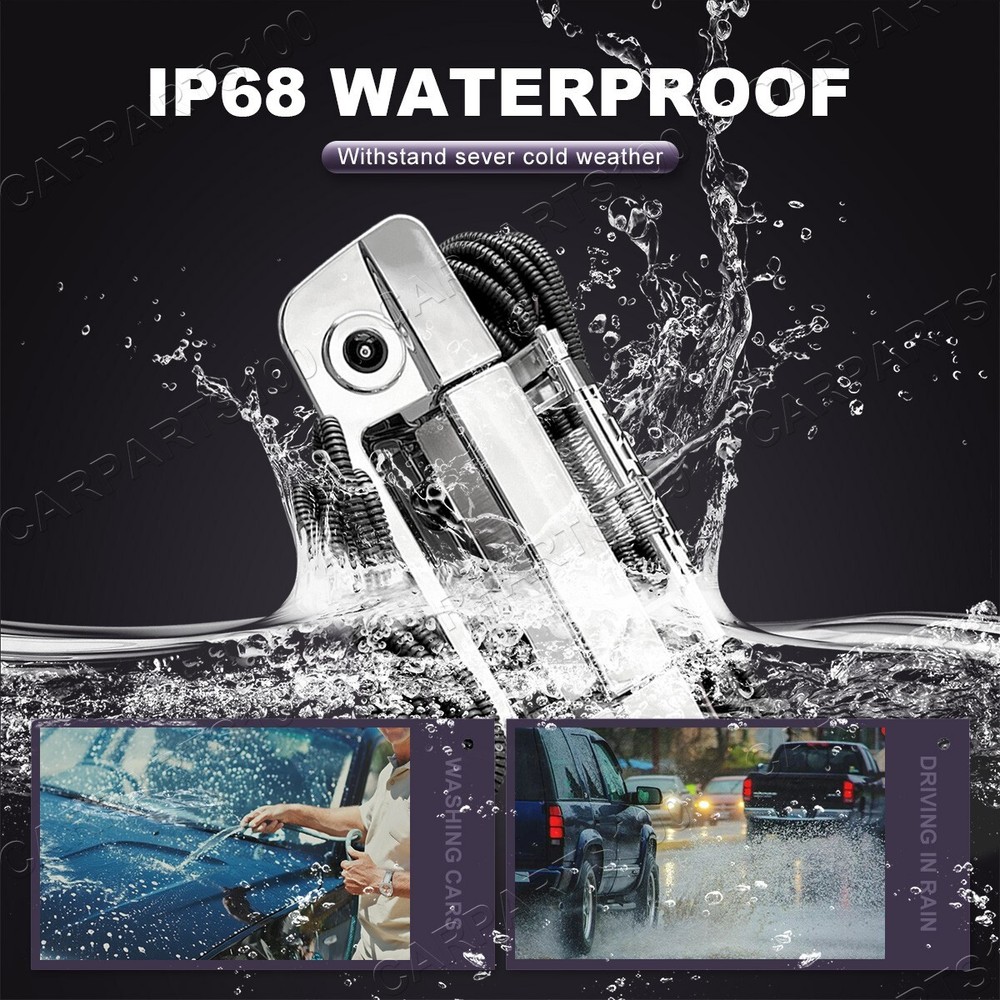 Chrome Tailgate Handle Backup Camera For 2009-17 Dodge Ram 1500 2500