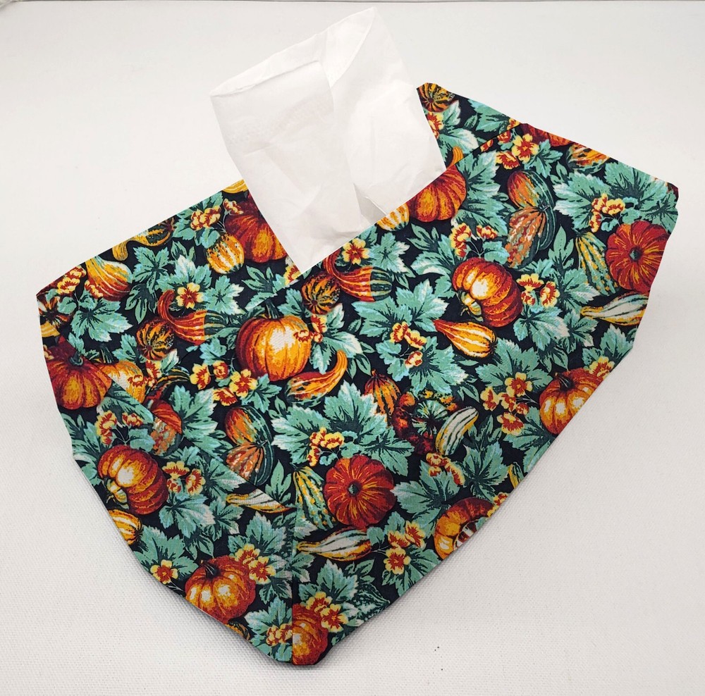 Pumpkins & Gourds Tissue Box Cover (2 Patterns Available)