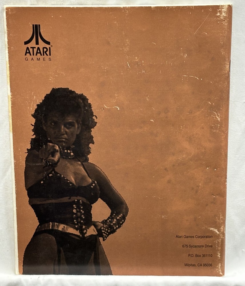 ORIGINAL-ATARI-PIT-FIGHTER-OPERATOR'S MANUAL WITH SCHEMATICS