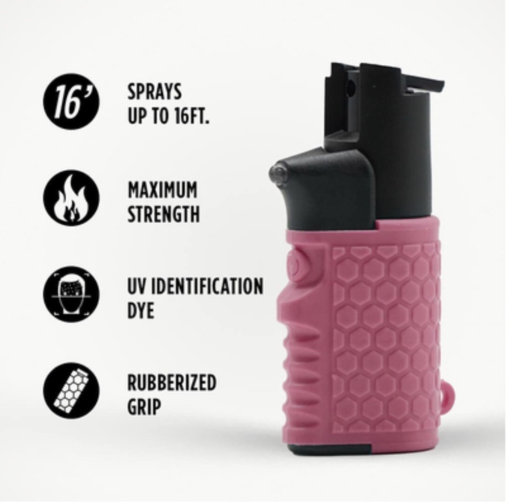 Lighter Pepper Spray Pocket Pepper Spray 12 Grams OC 10' Range Black