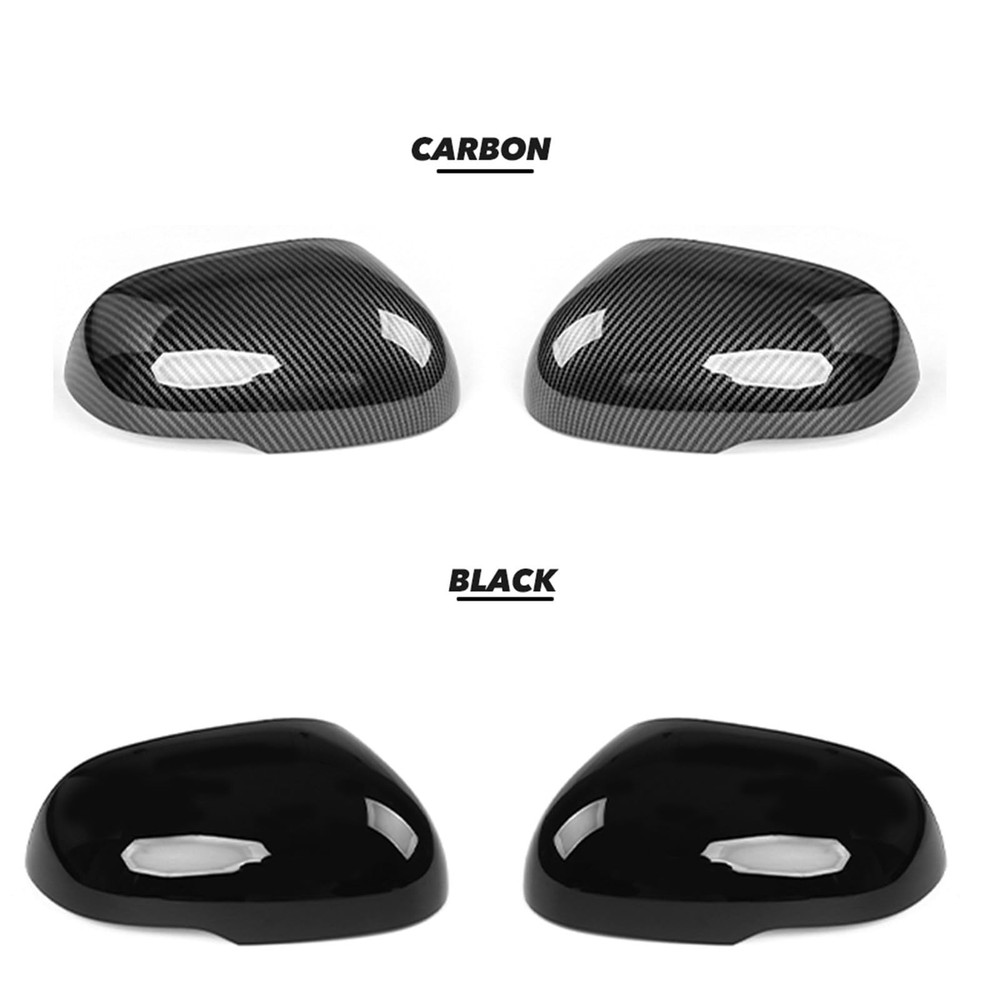 ABS Exterior Mirror Cover Side Rearview Mirror Cover Cap Trim Compatible with...