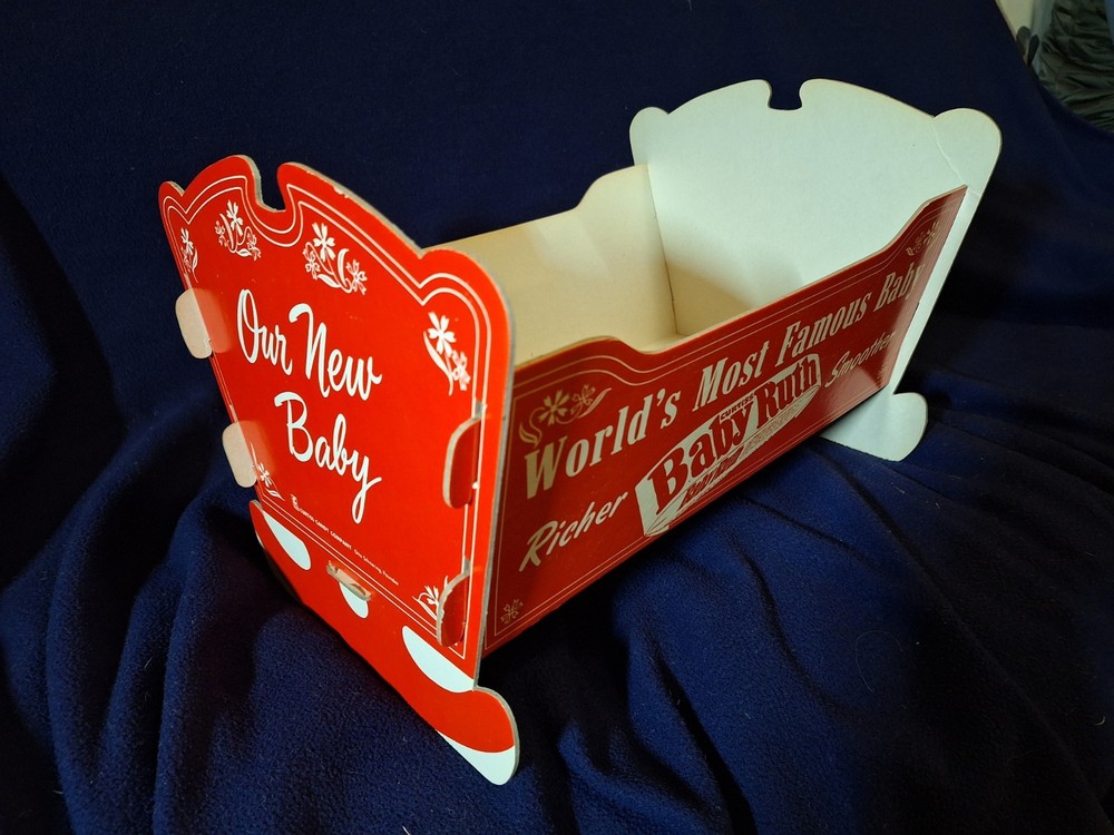 Vintage 1950's Curtiss Candy Baby Ruth Cradle Display