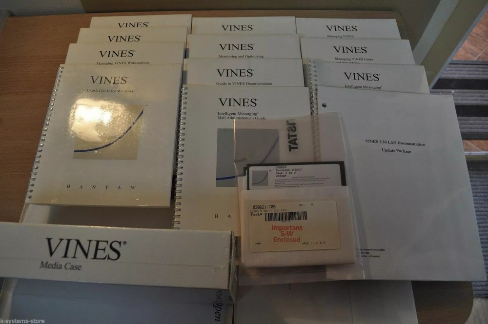 Banyan Vines, Computer Network Operating System Vers. 5.5, COMPLETE SET, NEW !