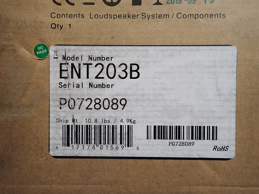 Community ENT203B 2-Way Compact Column Array Speaker Black (P29)