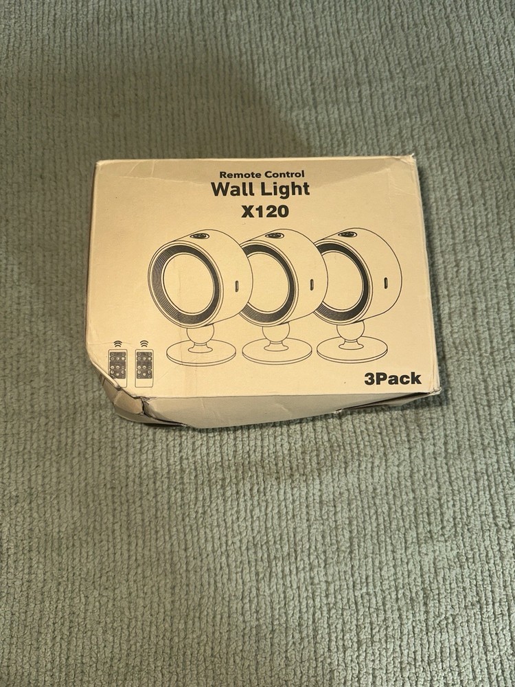 Remote Control Wall Light X120 3 Pack