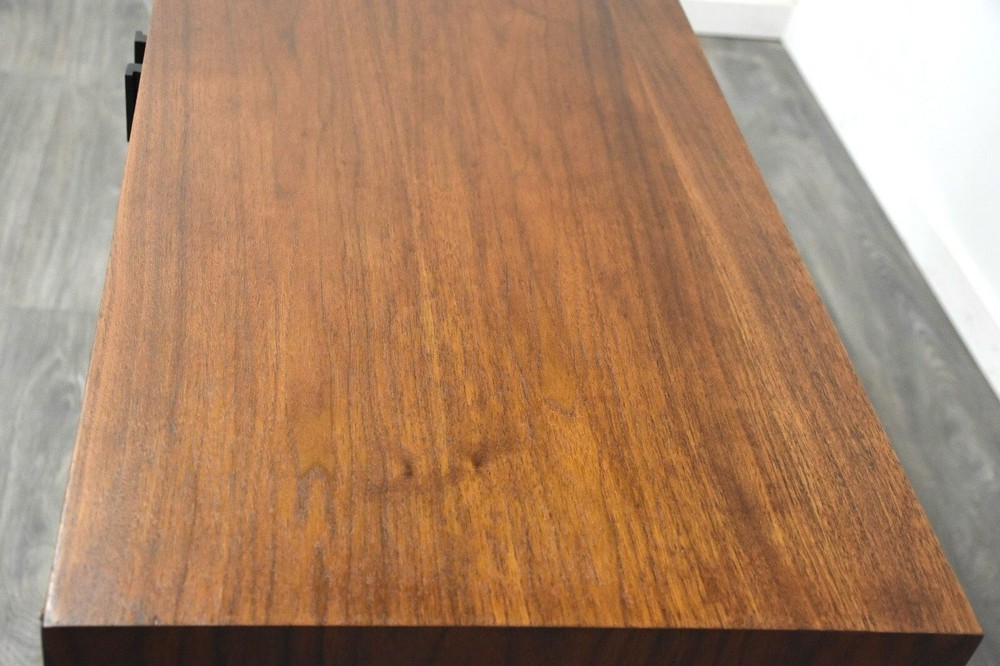 Refinished Walnut Mid Century Credenza