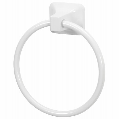 HomePointe 228794 Towel Ring, White - Quantity 1