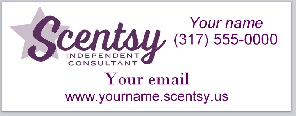 Personalized address labels Scentsy  (ac 952)
