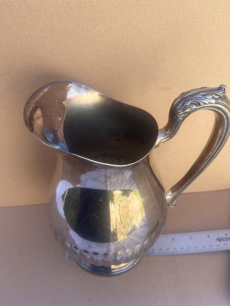 Towle Silverplate Pitcher With Ice Guard Vintage