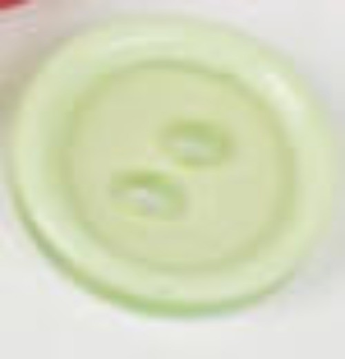 1pc Used Small Plastic Button, light green