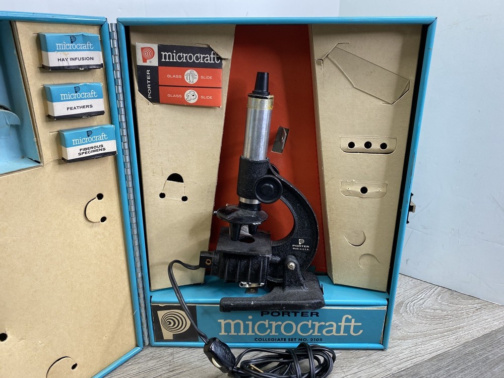 Vintage Porter Science Microcraft Microscope Lab No. 2105