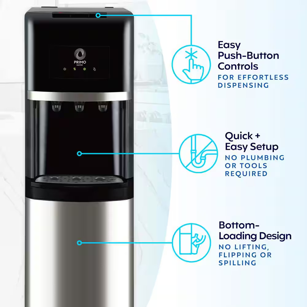 Stainless Steel Bottom Load Water Dispenser