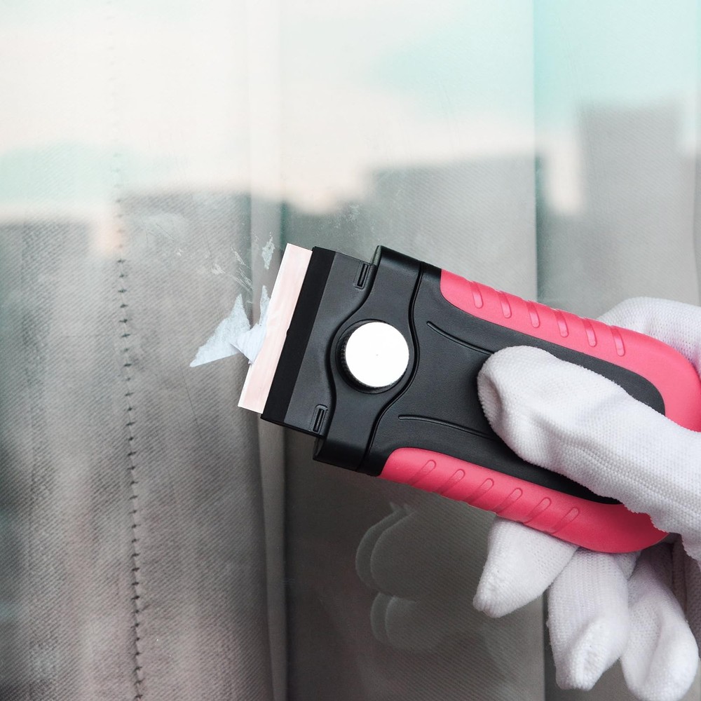 Gomake Razor Blade Scraper Tool with Blade Storage Container, Glass Cooktop S...