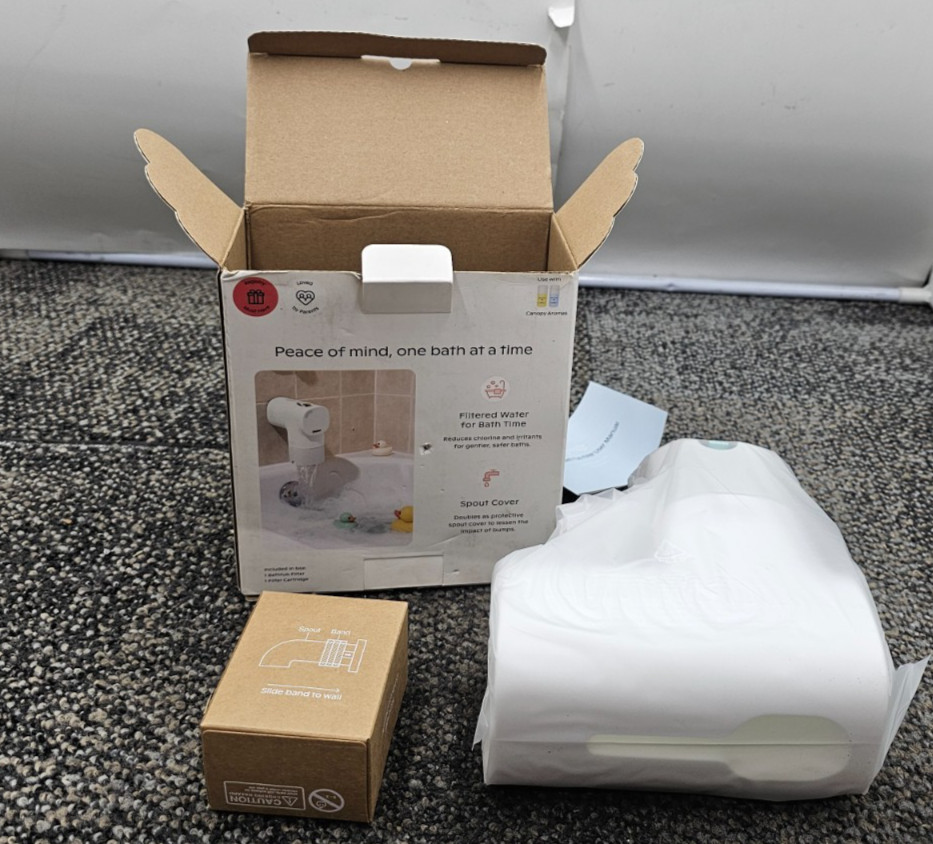 Canopy 2-in-1 Bathtub Filter Advanced Multi-Stage Filtration White