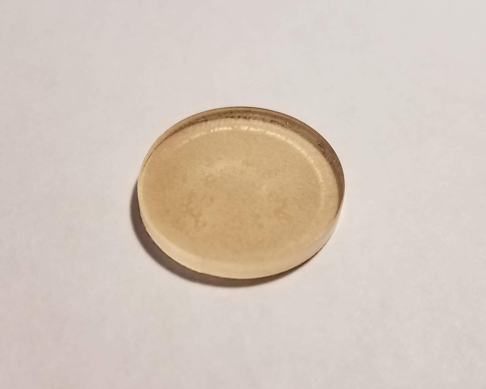 25x Clear Acrylic Circle Blank Discs - 1/8" Thick (Select Size) - (1" Diameter)
