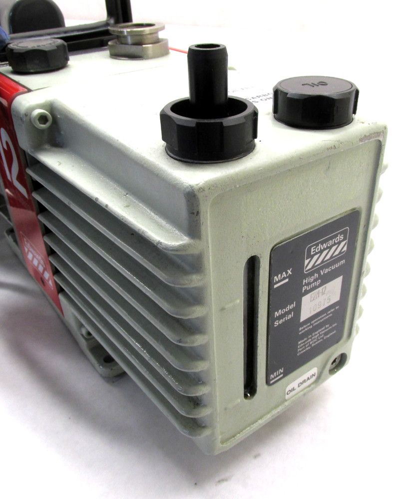 AS-IS! EDWARDS 2-STAGE ROTARY VANE VACUUM PUMP - #E2M-12