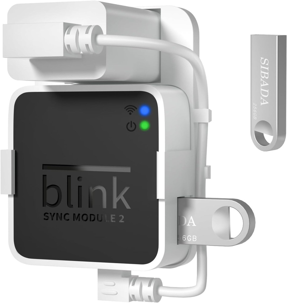 256GB USB Flash Drive, Outlet Wall Mount Holder for Blink Sync Module 2, Module